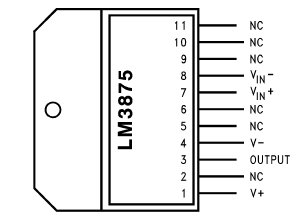 LM3875, Высокопроизводительный аудио усилитель